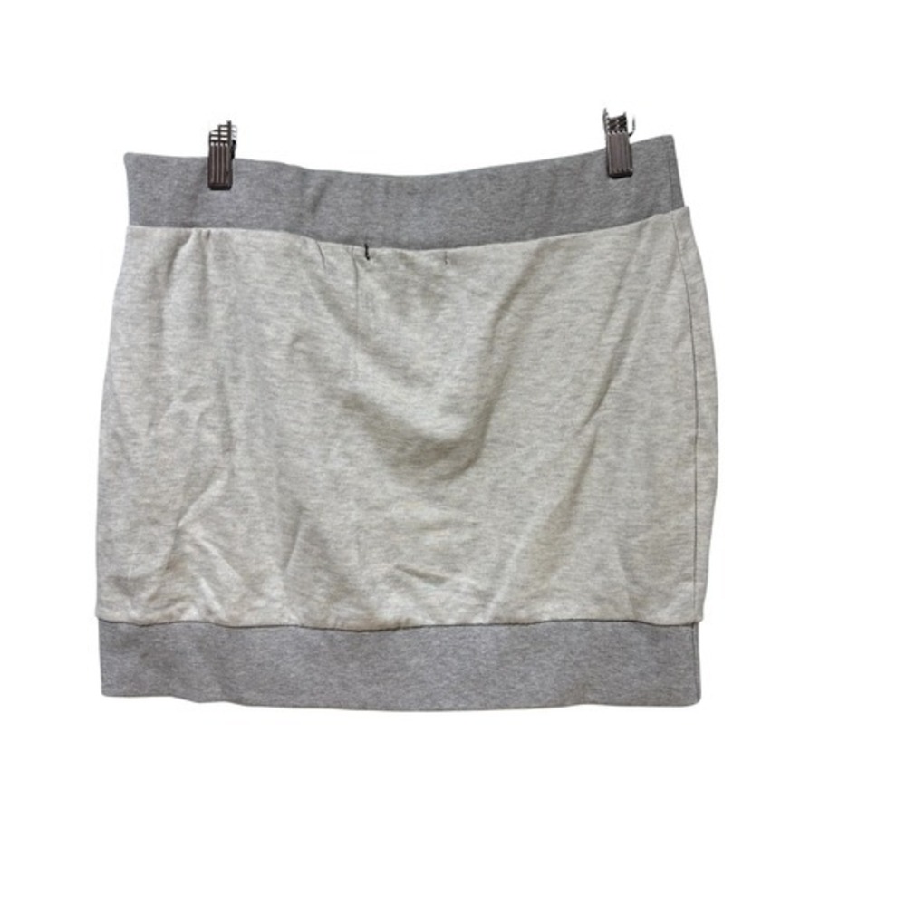 Sweatshirt Skirt Athleisure Casual Drawstring Pockets XL Light Gray #823 - Picture 3 of 5